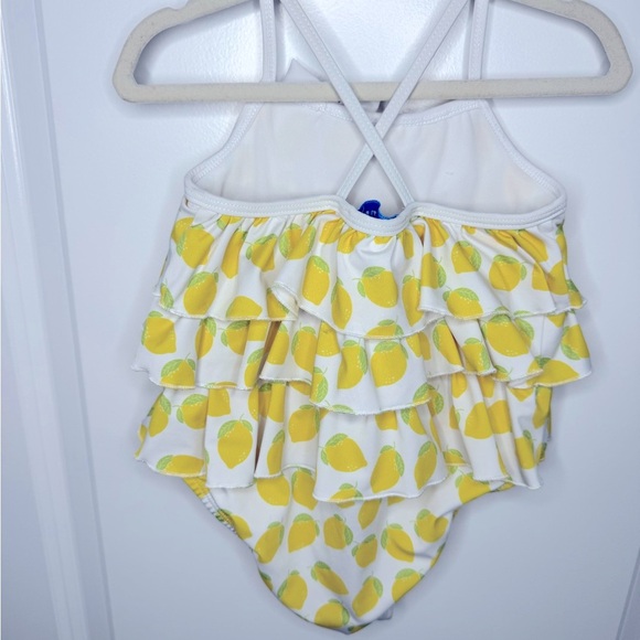 Mitty James Girls White Lemon Ruffle Swimsuit (UPF50+) Size 2-3Y - Picture 6 of 6